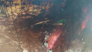 Miejsce katastrofy helikoptera