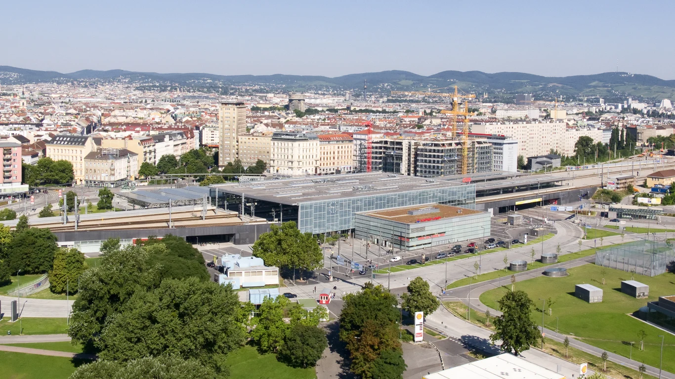 Okolice dworca Wien Praterstern, które będą przebudowane