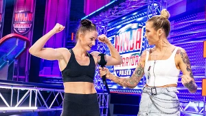 Róża Gumienna i Karolina Gilon na planie "Ninja Warrior Polska"