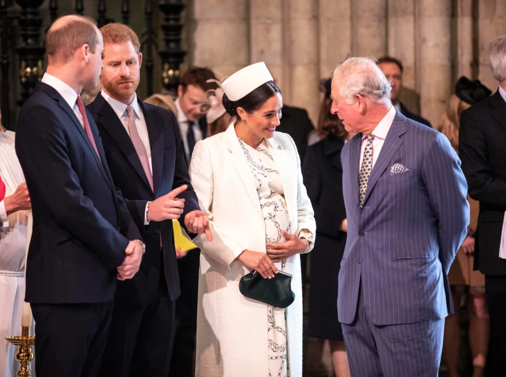 William, Harry, Meghan i książę Karol