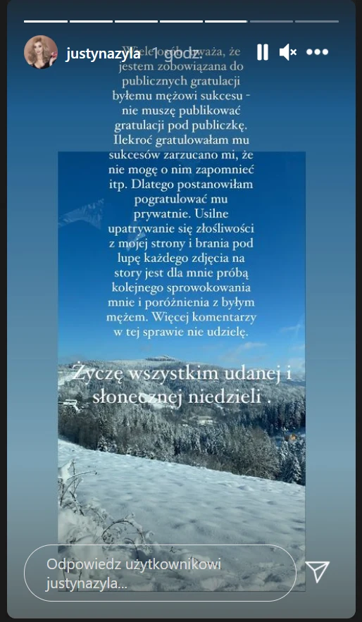 Tak Justyna Żyła tłumaczyła się z braku oficjalnych gratulacji dla Piotra Żyły Tak Justyna Żyła tłumaczyła się z braku oficjalnych gratulacji dla Piotra Żyły