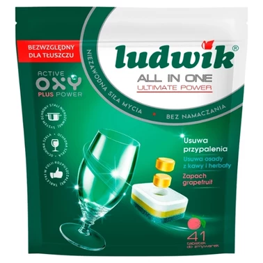 Ludwik All in one Grapefruit Tabletki do zmywarek 738 g (41 sztuk) - 0