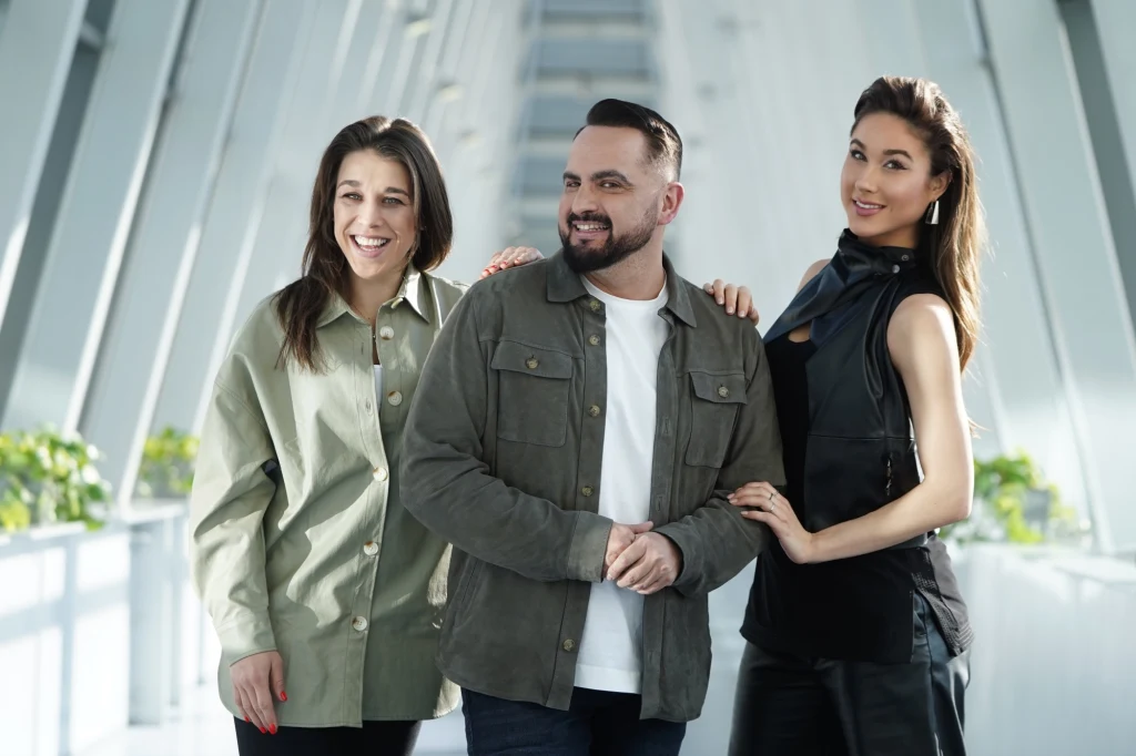 Joanna Jędrzejczyk, Agustin Egurrola i Ida Nowakowska 