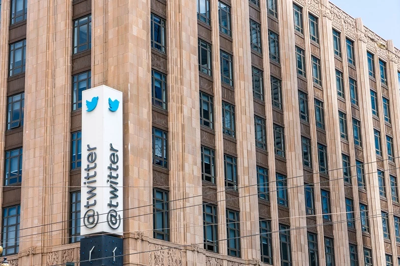 Twitter został oskarżony w Rosji o "notoryczne naruszanie" prawa. Nz. siedziba firmy w San Francisco