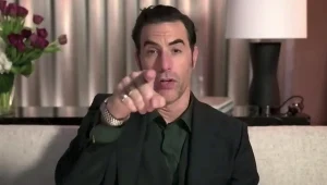 Nie mogę wypowiedzieć twojego nazwiska, ale dziękuję ci - powiedział Sacha Baron Cohen