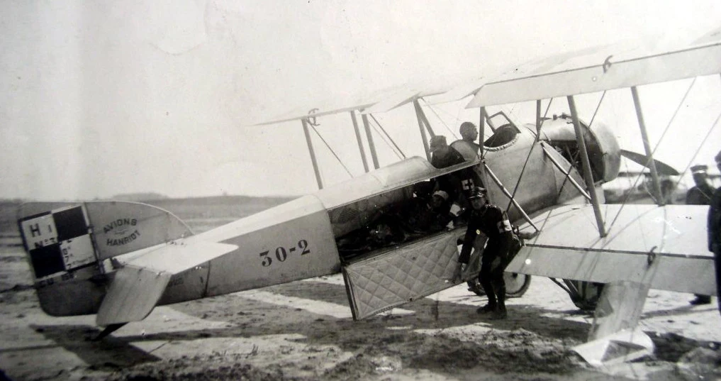 Samolot sanitarny Hanriot h-28s