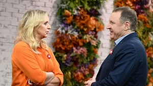 Marzena Rogalska i Jacek Kurski na planie "Pytania na śniadanie"