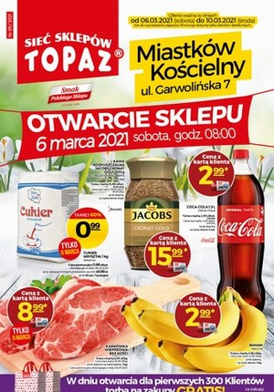 Gazetka promocyjna Topaz - Topaz - otwarcie nowego sklepu
