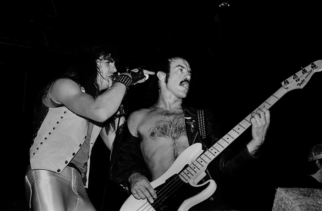 Biff Byford i Steve Dawson (Saxon) - Chicago, 13 marca 1982 r.