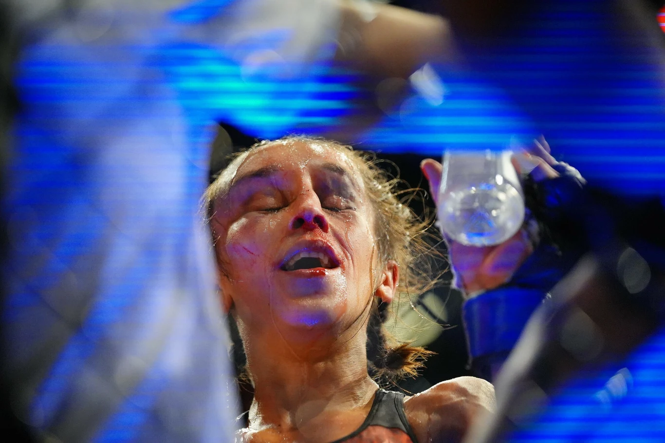 Joanna Jędrzejczyk podczas walki Joanna Jędrzejczyk podczas walki