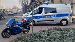 Brawurowa ucieczka motocyklisty. Skuteczna do czasu...