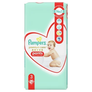 Pampers Premium Care Pieluchomajtki, rozmiar 3, 48 sztuk, 6kg-11kg - 6