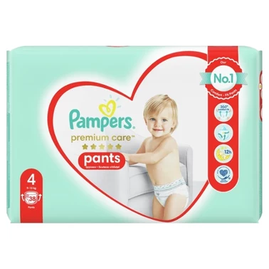 Pampers Premium Care Pieluchomajtki, rozmiar 4, 38 sztuk, 9kg-15kg - 6