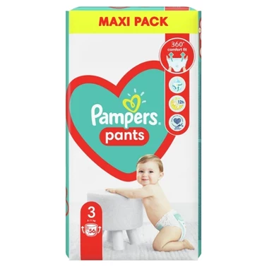 Pampers Pants Pieluchomajtki, rozmiar 3, 56 sztuk, 6kg-11kg - 8