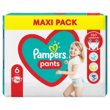 Pampers Pants Pieluchomajtki, rozmiar 6, 36 sztuk, 14kg-19kg - 7