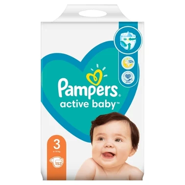 Pampers Active Baby 3, 152 Pieluszek,6kg-10kg - 6