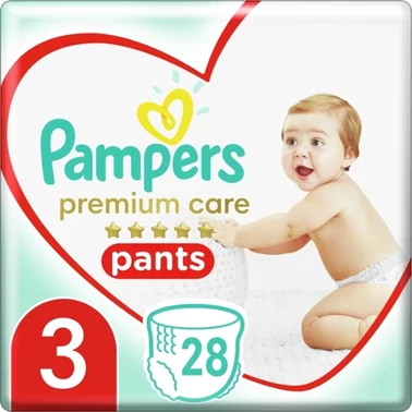 Pampers Premium Care Pieluchomajtki, rozmiar 3, 28 pieluszek, 6kg-11kg - 6