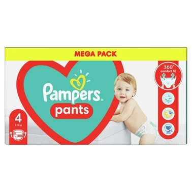 Pieluchomajtki Pampers Active Baby, rozmiar 4, pieluszki 108, 9kg-15kg - 8