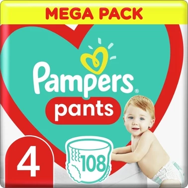 Pieluchomajtki Pampers Active Baby, rozmiar 4, pieluszki 108, 9kg-15kg - 7