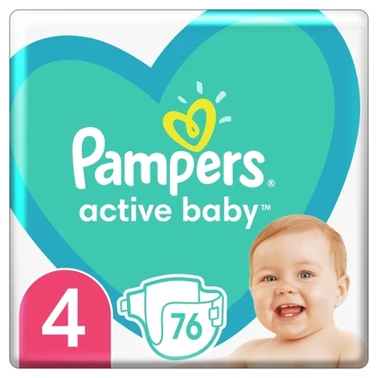 Pampers Active Baby 4, 76 Pieluszek,9kg - 14kg - 5