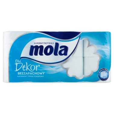 Mola Niebieski Dekor papier toaletowy 8 rolek - 2