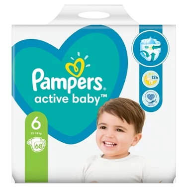 Pampers Active Baby 6, 68 Pieluszek,13kg-18kg - 6