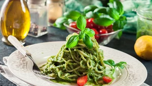 Pyszny makaron z domowym pesto