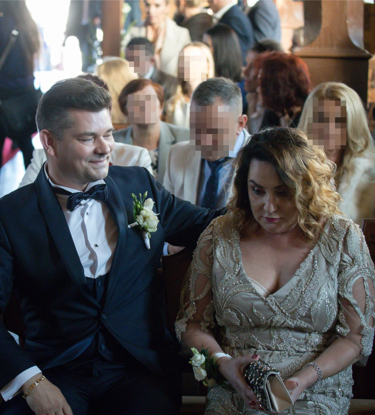 Martyniukowie na pierwszym ślubie Daniela Martyniukowie na pierwszym ślubie Daniela