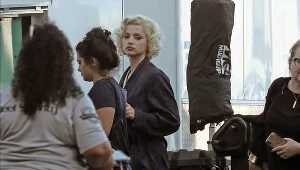 Ana de Armas na planie filmu "Blonde"