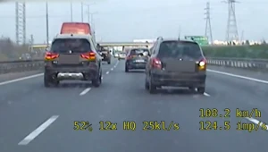 Policjanci z warszawskiej drogówki podczas patrolowania trasy S8 zauważyli niecodzienny widok