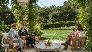 Książę Harry i księżna Meghan podczas rozmowy z Oprah Winfrey