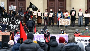 Poznań; Niedzielny protest środowisk feministycznych i lewicowych z okazji Dnia Kobiet
