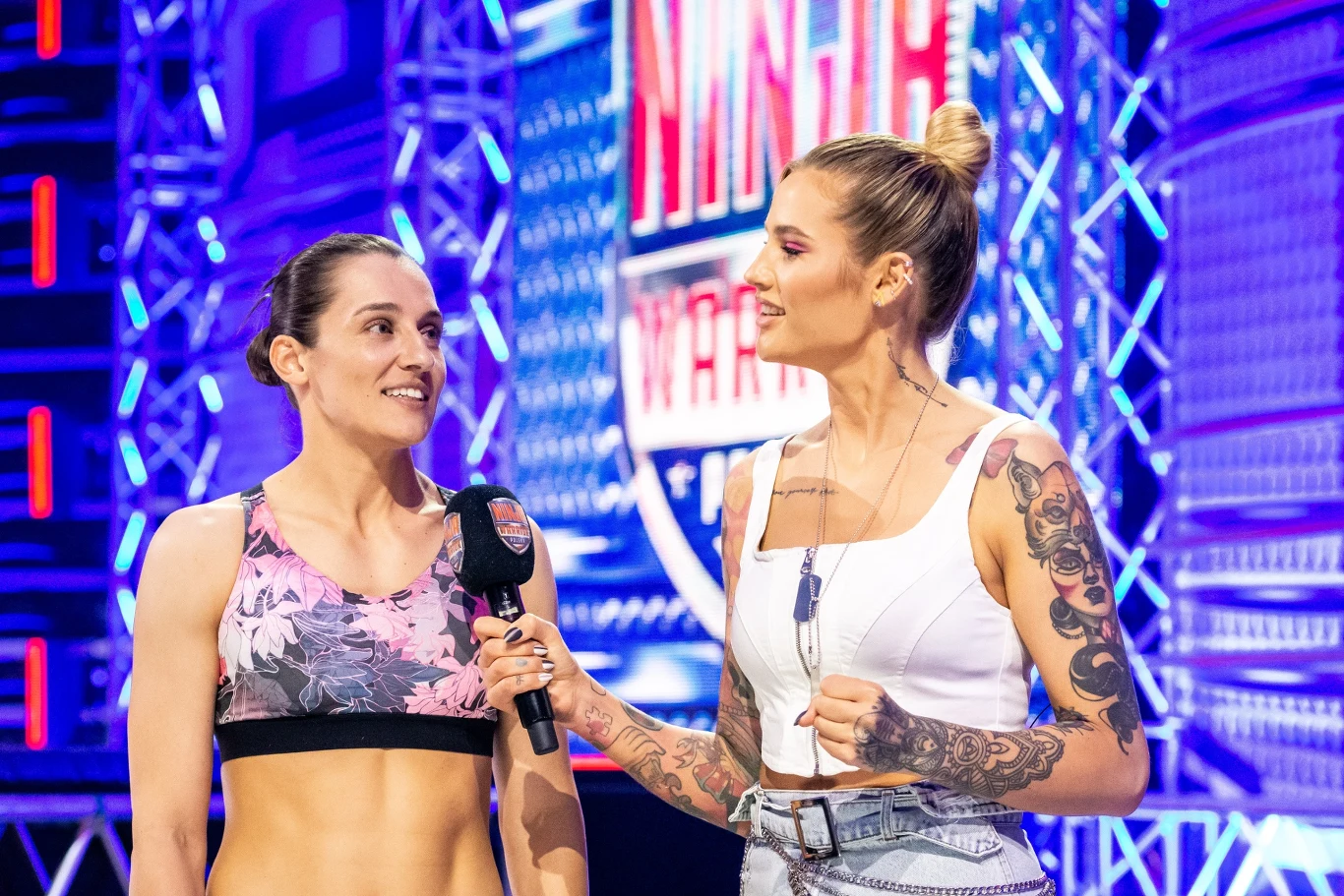 Ewa Piątkowska i Karolina Gilon w "Ninja Warrior Polska", fot. Maciej Piórko Ewa Piątkowska i Karolina Gilon w "Ninja Warrior Polska", fot. Maciej Piórko