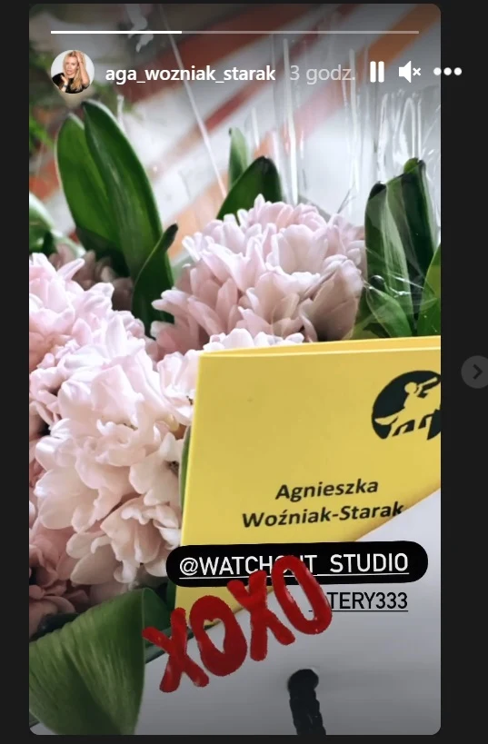 Prezent od przyjaciela Piotra /Źródło: https://www.instagram.com/aga_wozniak_starak/ Prezent od przyjaciela Piotra /Źródło: https://www.instagram.com/aga_wozniak_starak/