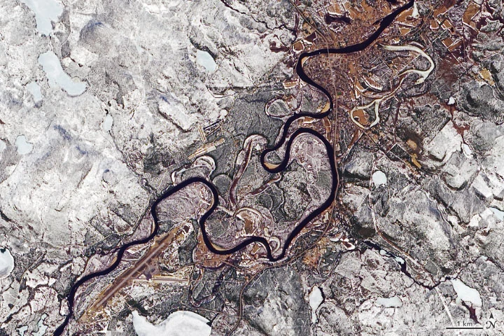 Finlandia pokryta śniegiem Finlandia pokryta śniegiem