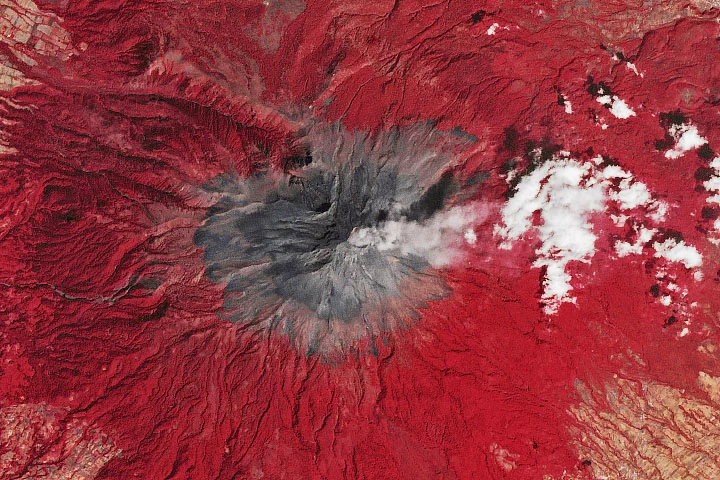 Wulkan Popocatépetl w Meksyku