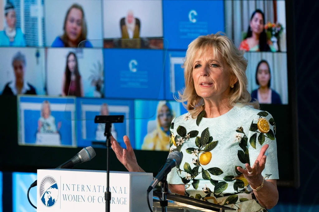 Jill Biden w sukience od Oscara de la Renty