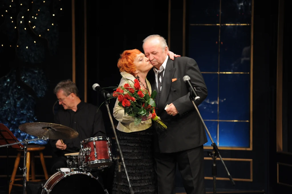 Barbara Rylska, na zdj. z Bohdanem Łazuką Barbara Rylska, na zdj. z Bohdanem Łazuką