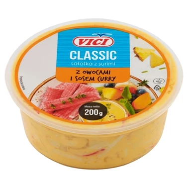 Vici Classic Sałatka z surimi z owocami i sosem curry 200 g - 0