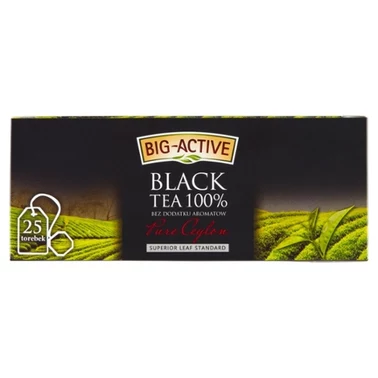 Big-Active Ceylon Herbata czarna 100 % 37,5 g (25 torebek) - 1