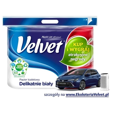 Velvet Delikatnie biały Papier toaletowy 12 rolek - 8
