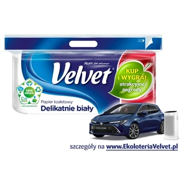 Velvet Delikatnie Biały Papier toaletowy 8 rolek - 9