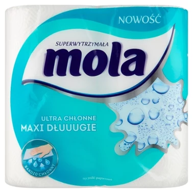 Mola Ultra chłonne Maxi Dłuuugie Ręczniki papierowe 2 rolki - 0
