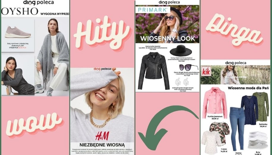 Gazetki promocyjne sieci Primark, Oysho, Kik, H&M na Ding.pl gazetki promocyjne Ding.pl
