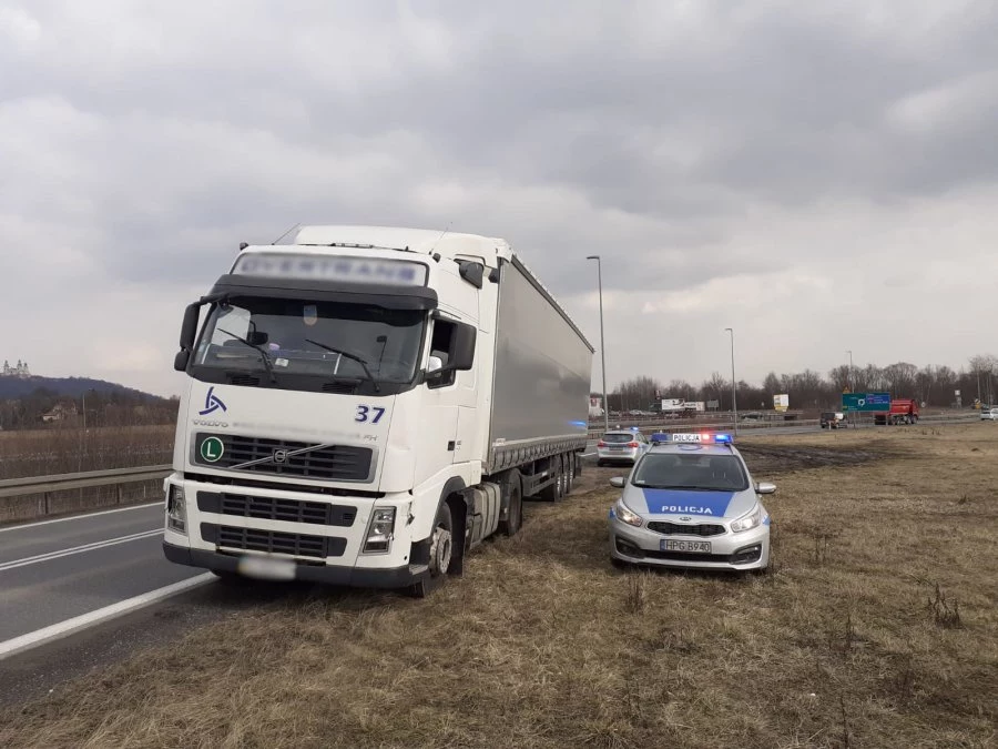 Mężczyzna został zatrzymany na autostradzie A4