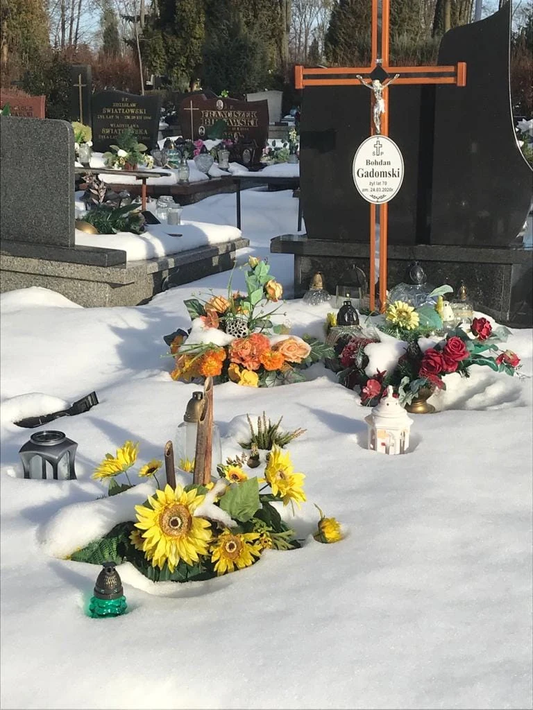 Tak wyglądał grób Bohdana Gadomskiego w lutym tego roku Tak wyglądał grób Bohdana Gadomskiego w lutym tego roku