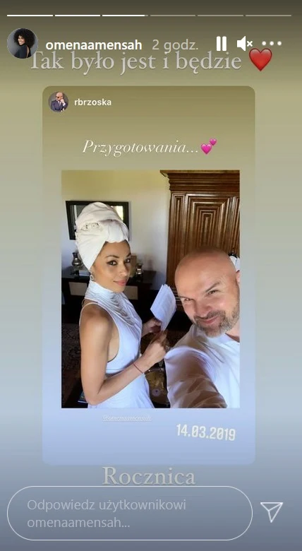 Omenaa Mensah wspomina ślub na Instagramie Omenaa Mensah wspomina ślub na Instagramie