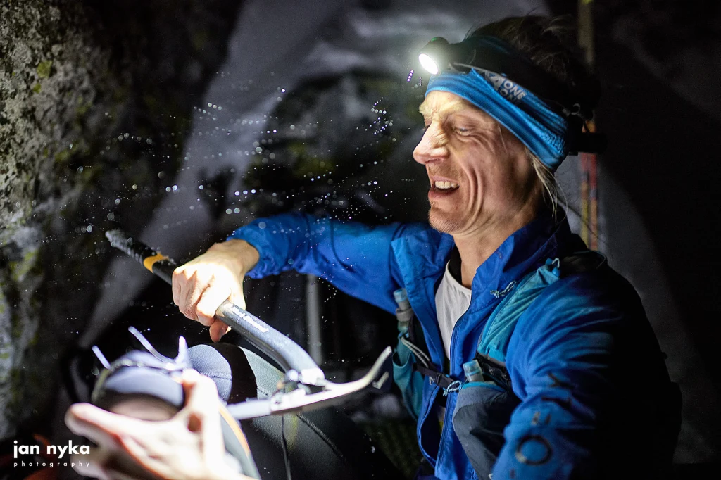 Roman Ficek podczas wyzwania "Rysy Sky 24 h"