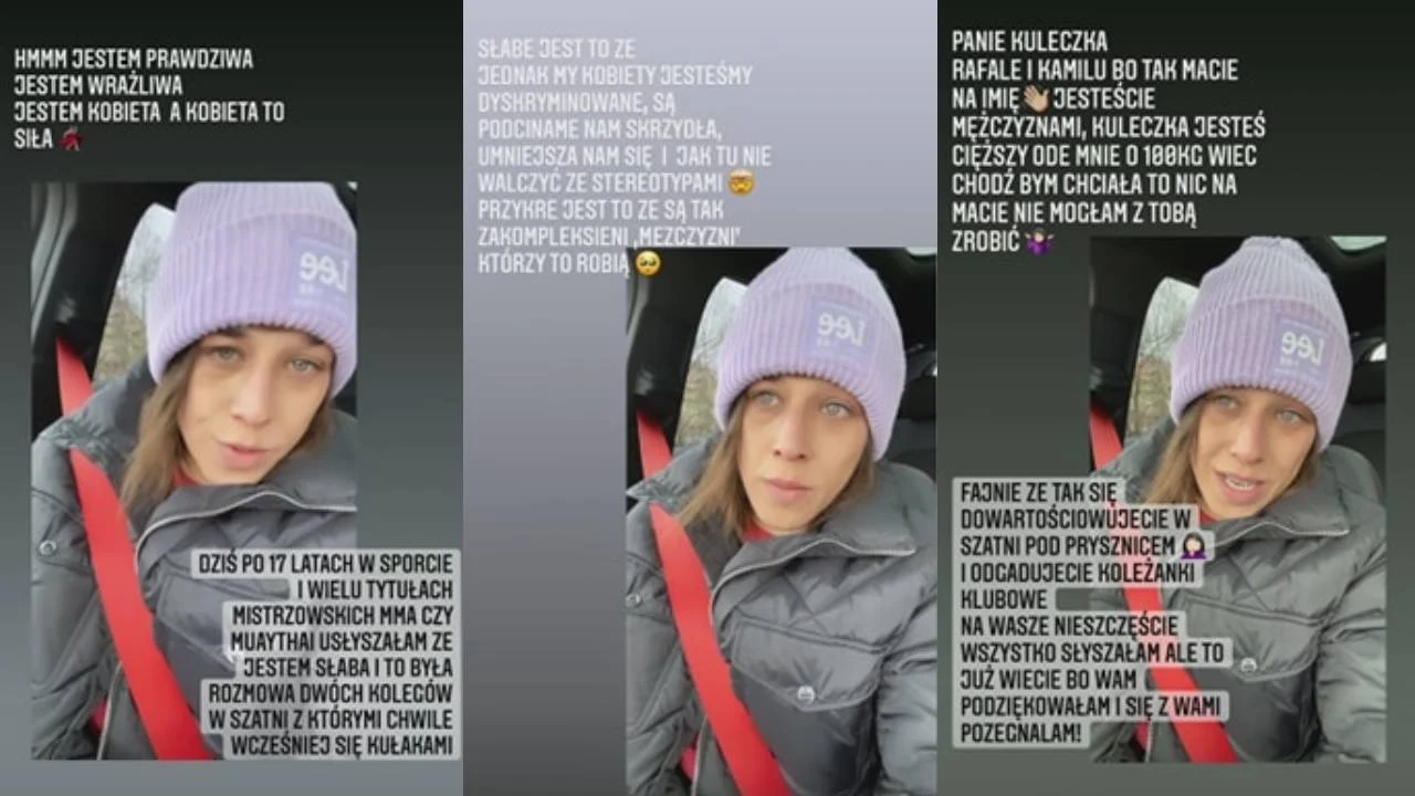 Screen z Instastory na profilu Joanny Jędrzejczyk