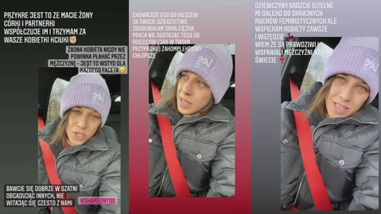 Screen z Instastory na profilu Joanny Jędrzejczyk